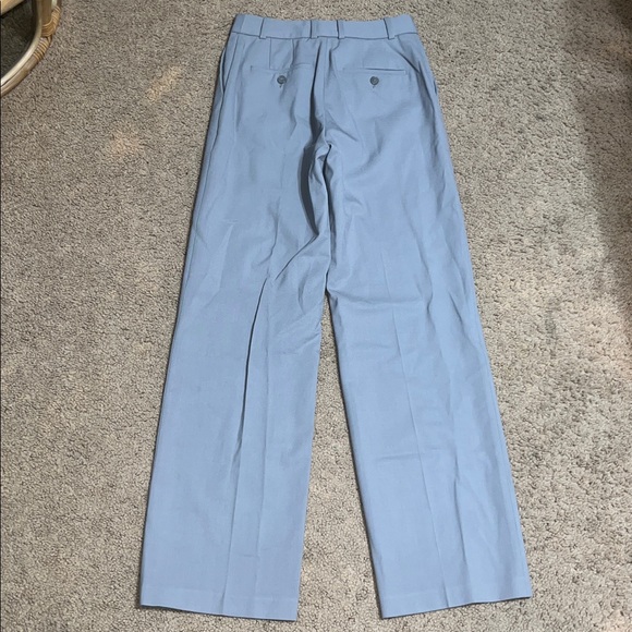 Aritzia Babaton Agency Trouser Pant City Wool High Waist Straight Leg Gray 2 - Picture 5 of 10